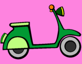 Coloring page Vespa painted bylopu