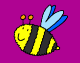 Coloring page Bee 4 painted byipol