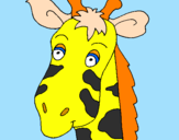 Coloring page Giraffe face painted byiván