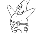 Coloring page Patrick Star painted byNathan