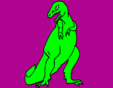 Coloring page Tyrannosaurus rex painted bypopito98