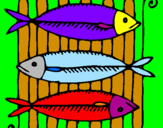 Coloring page Fish painted bypop