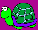 Coloring page Turtle painted byasilo
