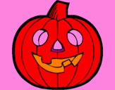 Coloring page Pumpkin IV painted bysofia