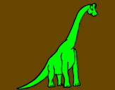 Coloring page Brachiosaurus painted byagustin