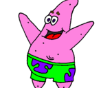 Coloring page Patrick Star painted byisabel