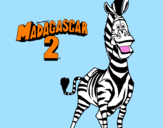 Coloring page Madagascar 2 Marty painted bykaydee
