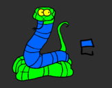 Coloring page Snake painted byITALO