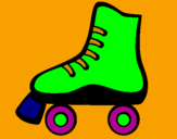 Coloring page Roller skate painted byFFFDoso