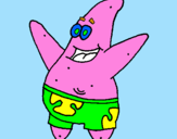 Coloring page Patrick Star painted byAne