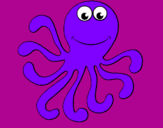 Coloring page Octopus 2 painted byFFFDoso