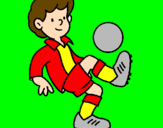 Coloring page Football painted byraul