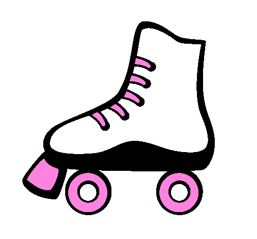 Coloring page Roller skate painted byWOO