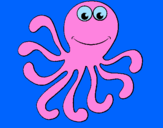 Coloring page Octopus 2 painted byInge