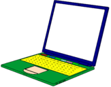 Coloring page Laptop painted byNathan