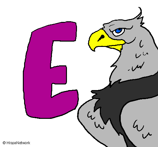 Coloring page Eagle painted byfanny
