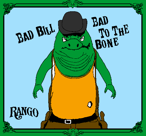 Coloring page Bad Bill painted byRango Bad Bill