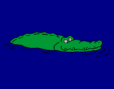 Coloring page Crocodile 2 painted byjordi