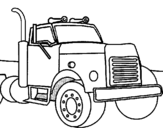 Coloring page Truck painted byrafael