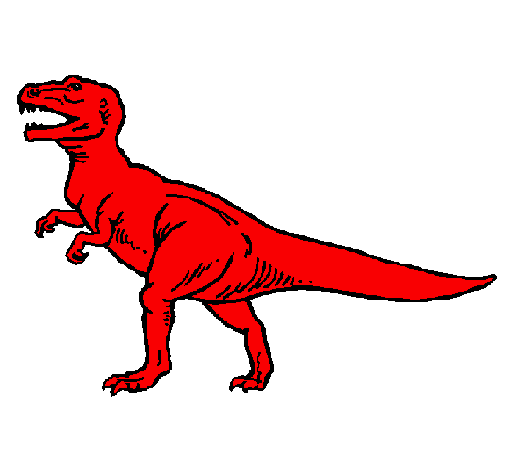Coloring page Tyrannosaurus Rex painted byadrian