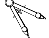 Coloring page Compass painted byone