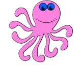 Coloring page Octopus 2 painted bykainat