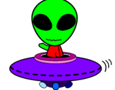 Coloring page Alien painted byMICA