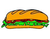 Coloring page Vegetable sandwich painted byemanuele.c