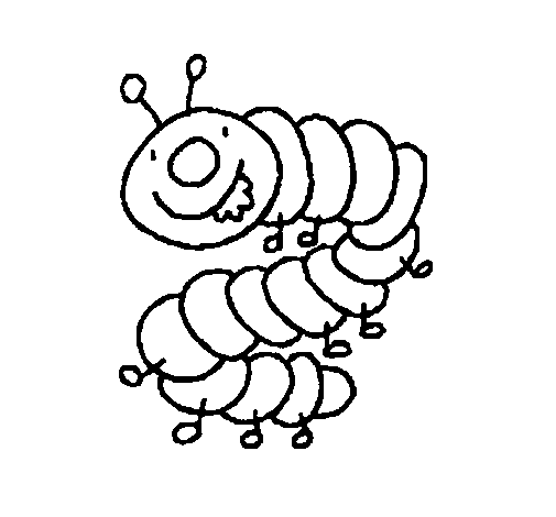 Coloring page Centipede painted bycaterpillar