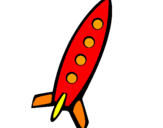 Coloring page Rocket II painted byEmma