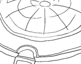Coloring page Dome of the Pantheon painted byApril