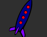 Coloring page Rocket II painted bynereo