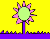 Coloring page Sunflower painted bysofia