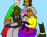 Coloring page Family  painted bysnoopyfan