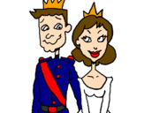 Coloring page Prince and princess painted byChantelle