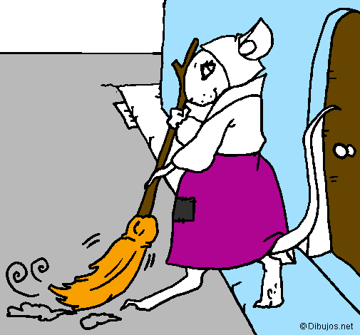 Coloring page The vain little mouse 1 painted bynycolly