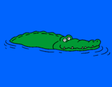 Coloring page Crocodile 2 painted byFFFDoso
