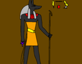Coloring page Anubis painted byjuaquni