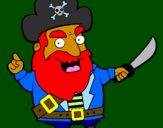 Coloring page Pirate painted byFFFDoso