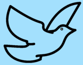 Coloring page Dove of peace painted byjoselin