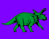 Coloring page Triceratops painted byTriceratops