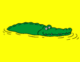Coloring page Crocodile 2 painted byisaquejv