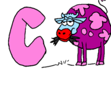 Coloring page Cow painted bycarmen
