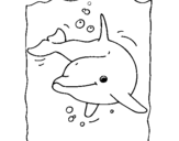 Coloring page Dolphin painted byANAS