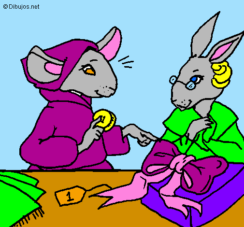 Coloring page The vain little mouse 6 painted byHELENA