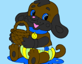 Coloring page Puppy IV painted bysnoopyfan