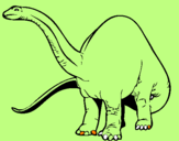Coloring page Brachiosaurus II painted bykaua