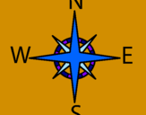 Coloring page Compass painted byFFFDoso