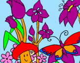 Coloring page Fauna and Flora painted byHELENA