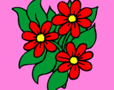 Coloring page Little flowers painted bylalachica